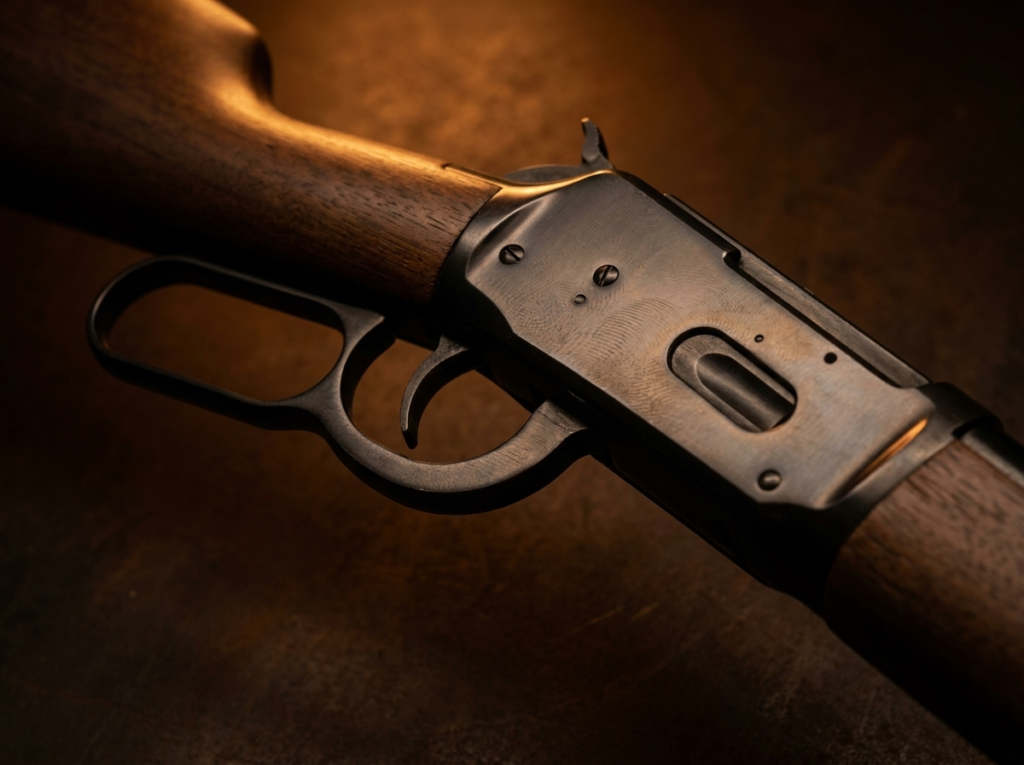 Winchester Model 94 Review (2026): America's Deer Rifle, Tested 5 Macro of the receiver, lever loop and loading gate on the blued Winchester Model 94