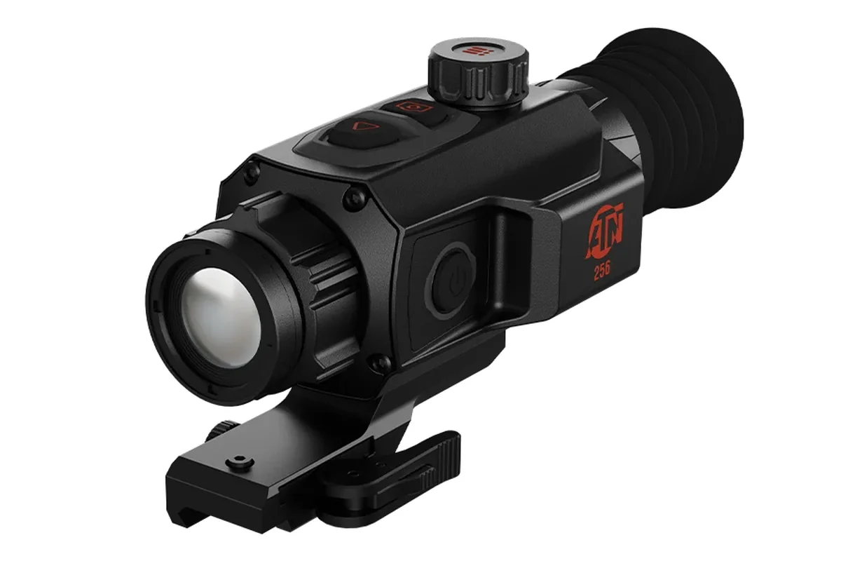 ATN ThOR 6 Mini 256 compact thermal riflescope on a quick-detach mount
