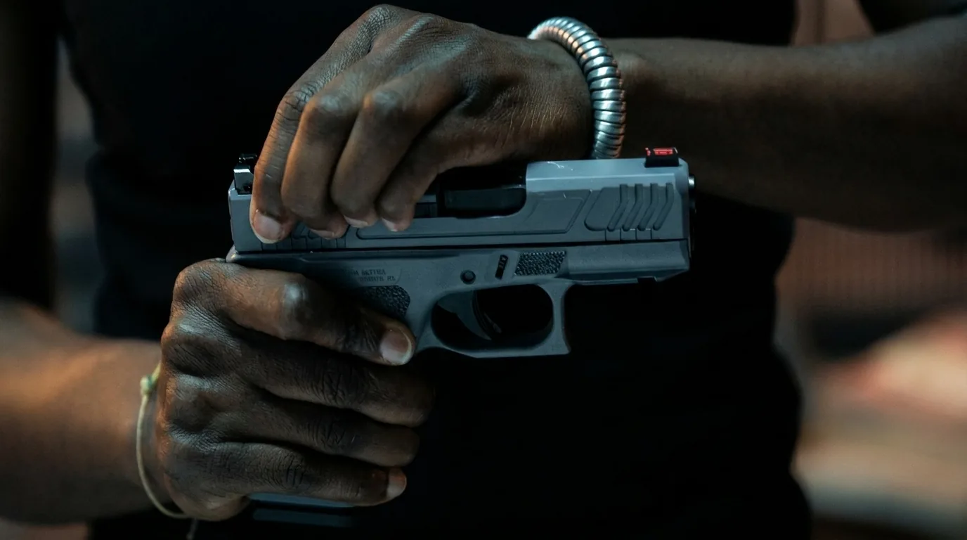 Nogi hands Eve the 3D-printed TTI Combat Carry Glock 43X in Ballerina (2025)