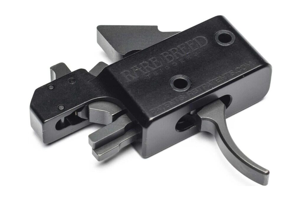 Rare Breed FRT-15L3 forced reset trigger with curved trigger, the original FRT design