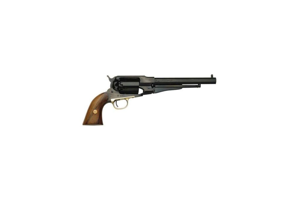 Traditions 1858 Army percussion revolver with brass frame and octagonal barrel
