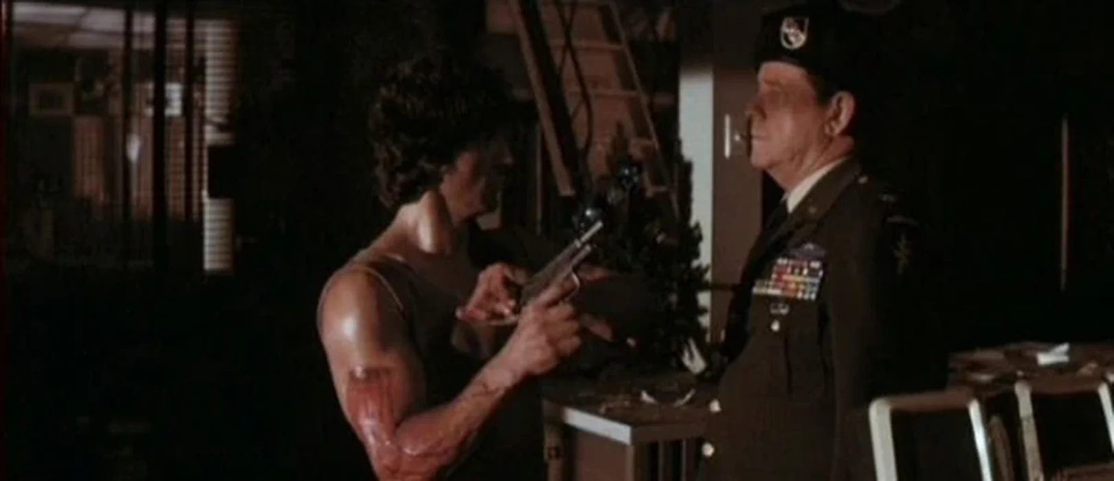 Rambo's Colt M1911A1 Government Model, carried on the Burma longboat in Rambo (2008)