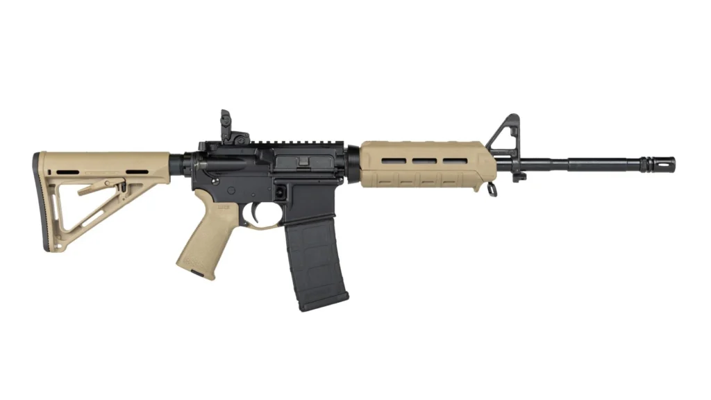 PSA PA-15 AR-15 rifle with FDE furniture