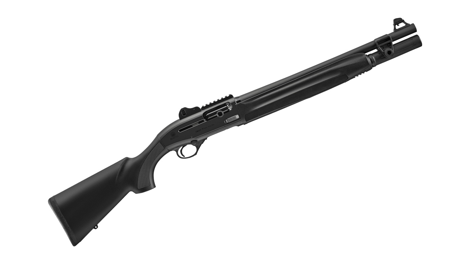 Beretta 1301 Tactical 12 gauge semi-automatic shotgun with black synthetic stock and ghost ring sights