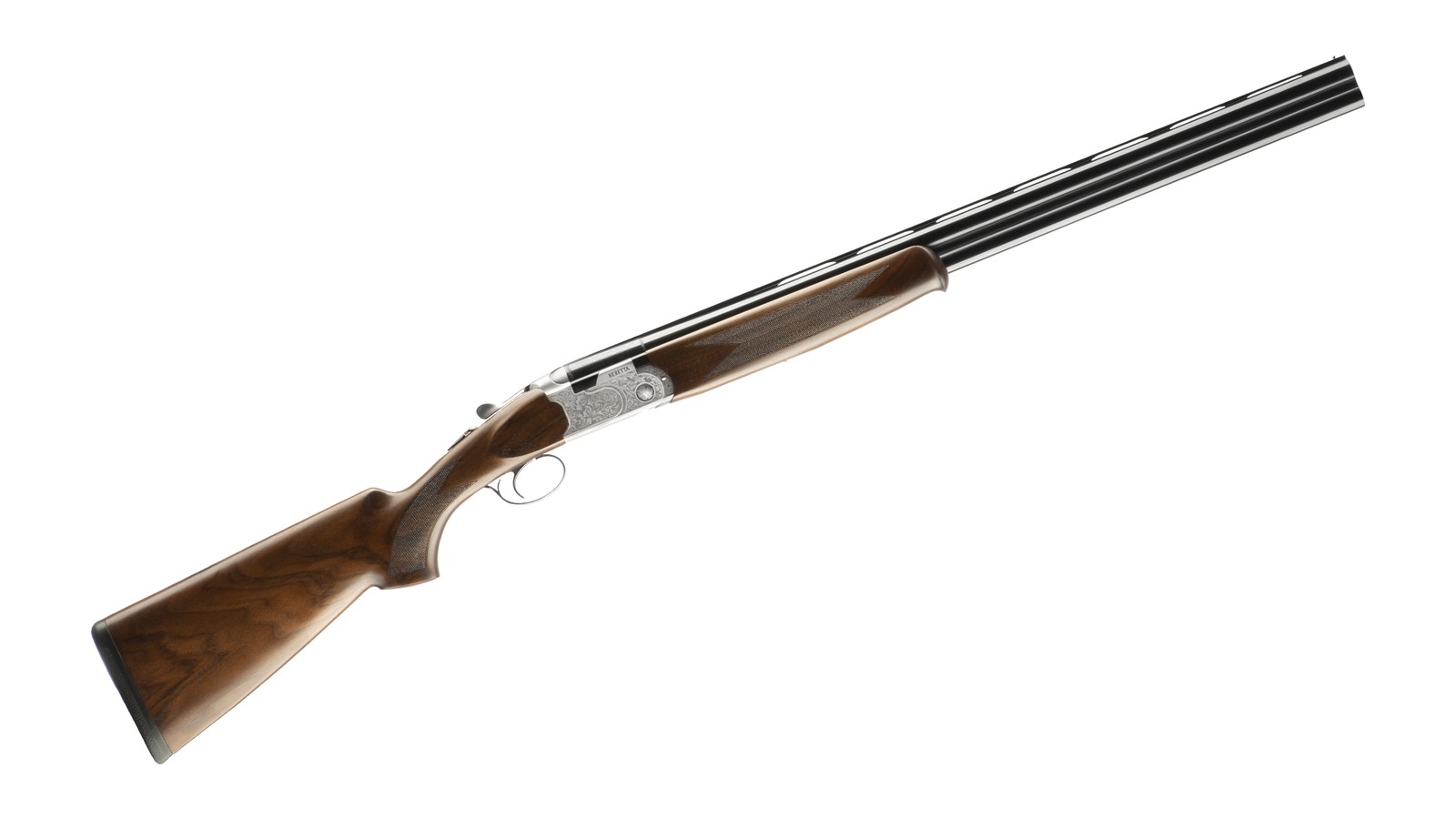 Beretta 686 Silver Pigeon I over/under shotgun with engraved silver receiver and walnut stock