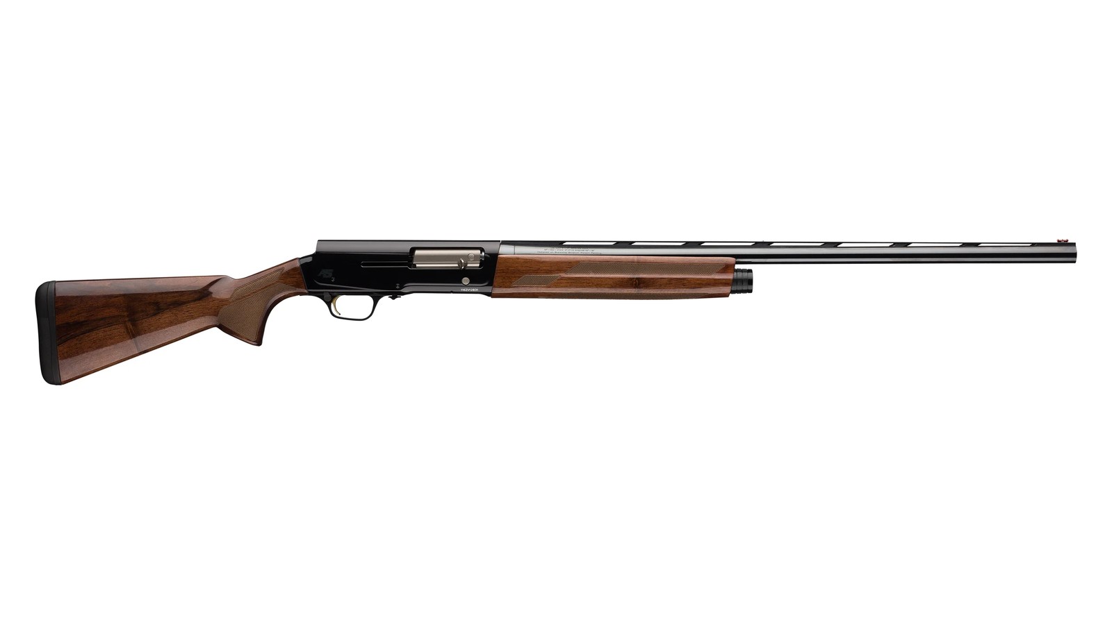 Browning A5 Hunter 12 gauge semi-automatic shotgun with gloss Turkish walnut stock and humpback receiver