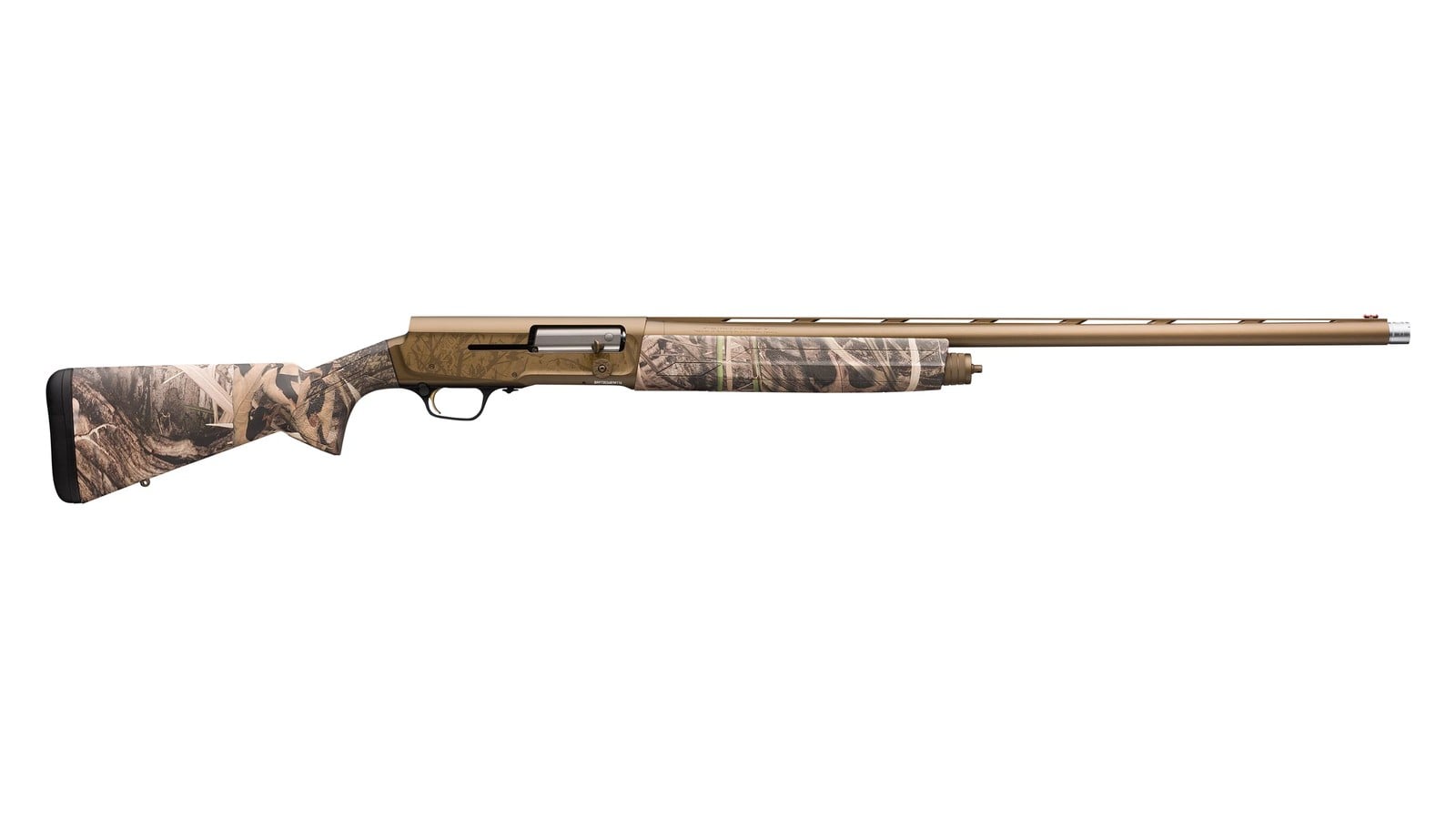 Browning A5 Wicked Wing 12 gauge 3.5-inch semi-automatic shotgun in Mossy Oak Shadow Grass Habitat camo with Burnt Bronze Cerakote