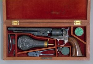 Original cased Colt Model 1860 Army percussion revolver, one of the most collected antique firearms