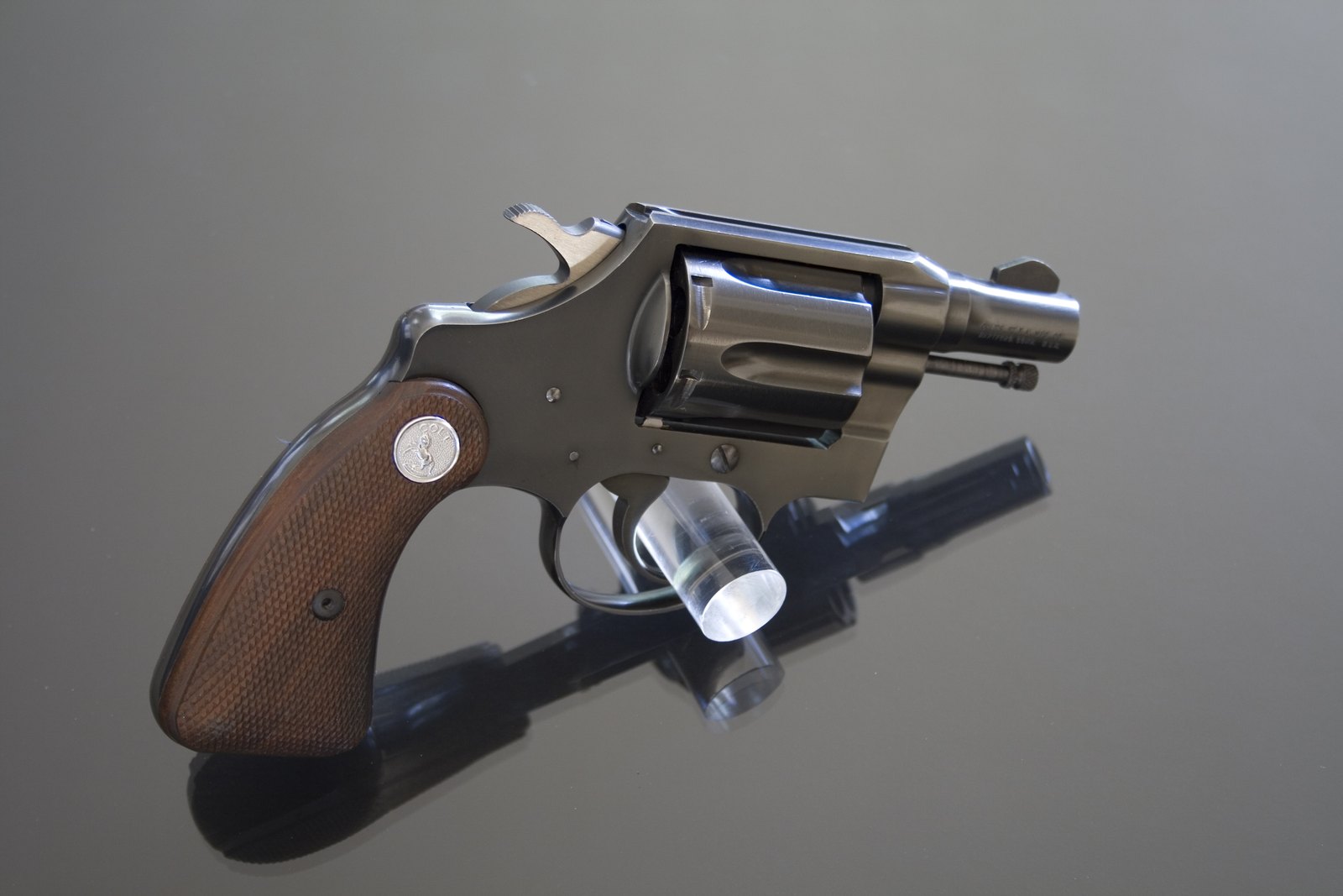 Second issue Colt Detective Special from the 1960s with walnut grips, right side