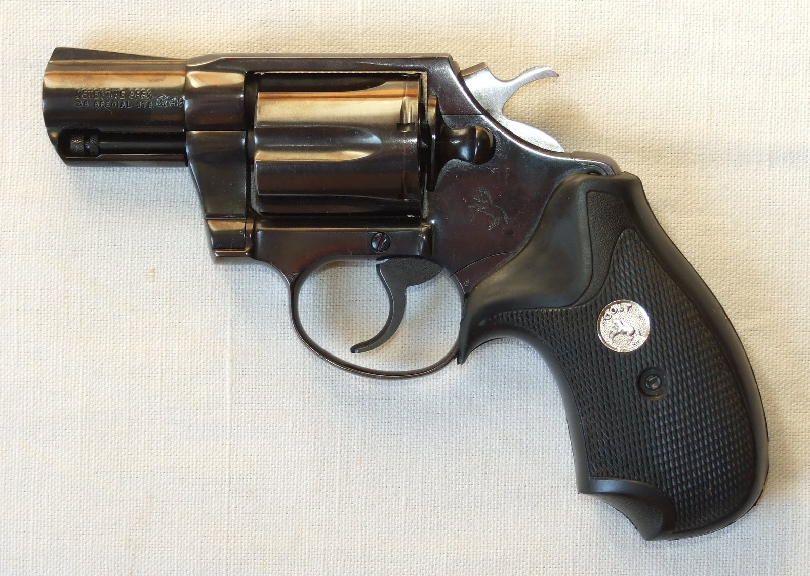 Colt Detective Special with shrouded ejector rod and ramp front sight