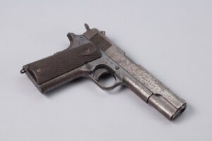 Colt Model 1911 US Army .45 pistol from World War I, right side