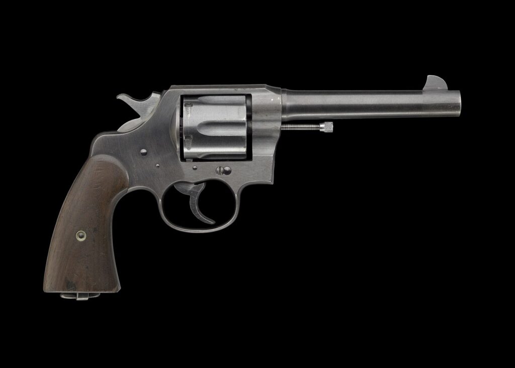 Colt M1917 .45 ACP revolver issued by the US Army in World War I, right side