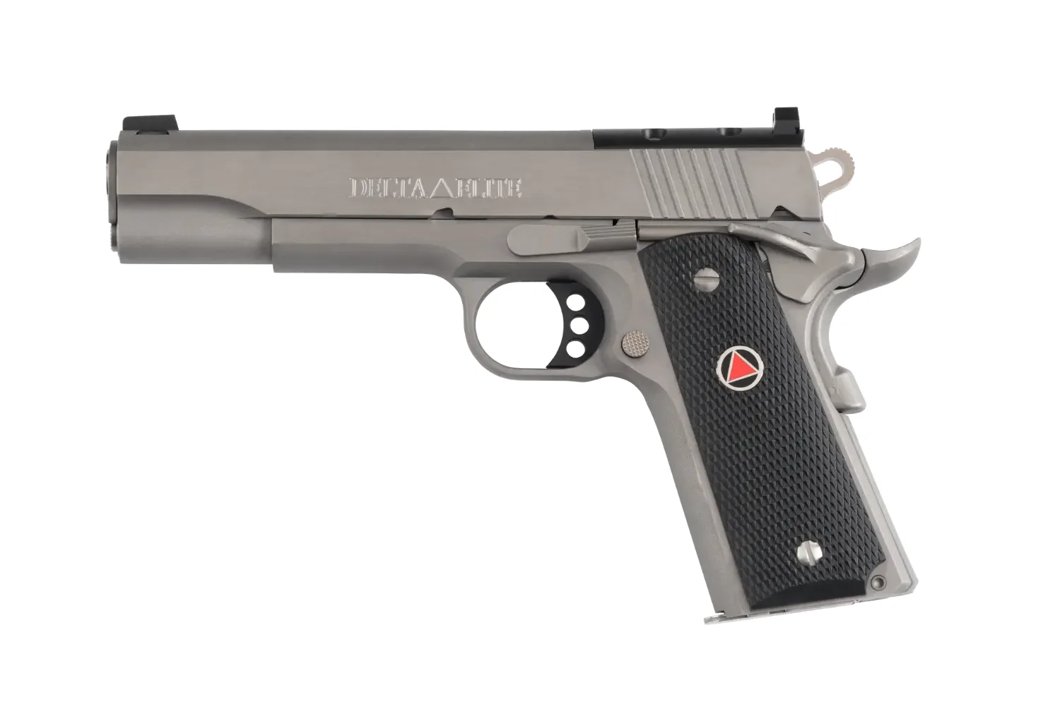 Colt Optics-Ready Delta Elite O2020XE-OR 10mm pistol, left side, Colt studio photo