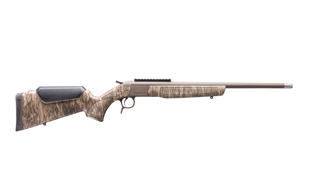 CVA Scout Spur single shot shotgun in Mossy Oak Bottomland
