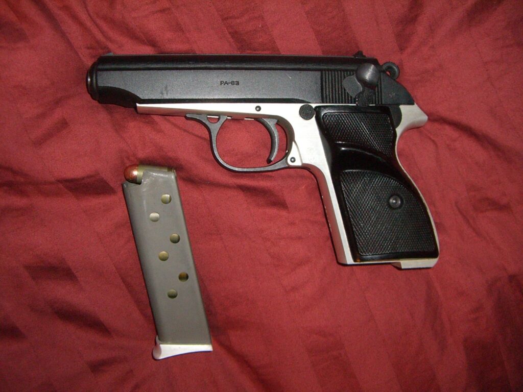 Hungarian FEG PA-63 pistol with its magazine
