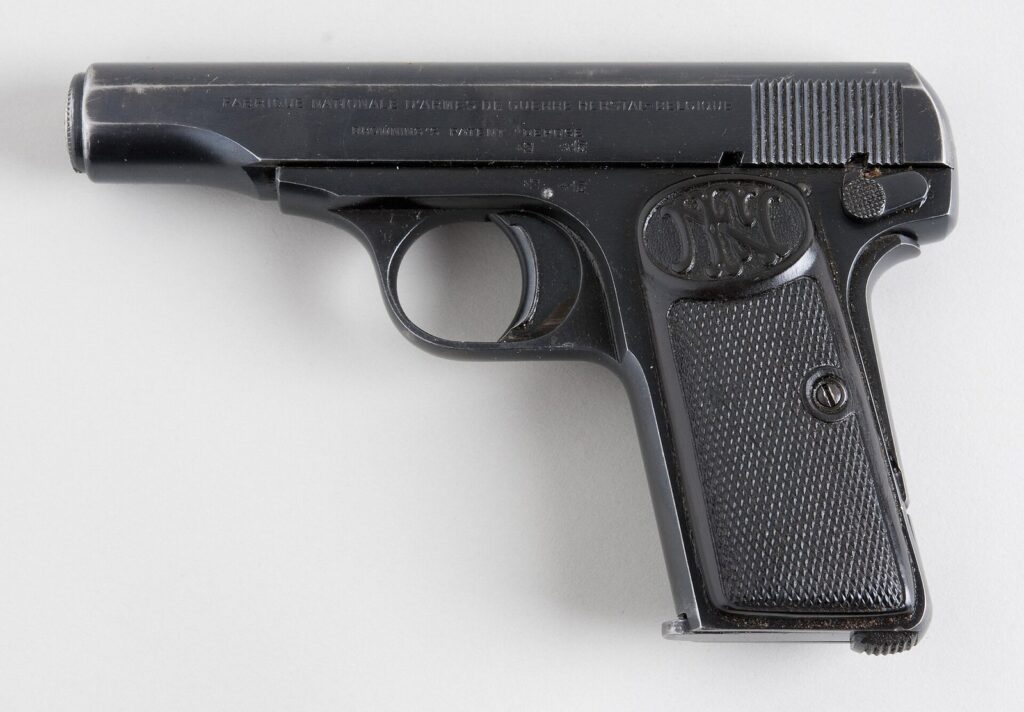 FN Browning Model 1910 pistol, left side