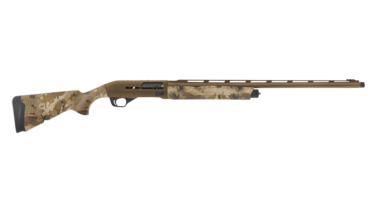 Franchi Affinity 3.5 Waterfowl Elite 12 gauge semi-automatic shotgun in OPTIFADE Marsh camo with Burnt Bronze Cerakote