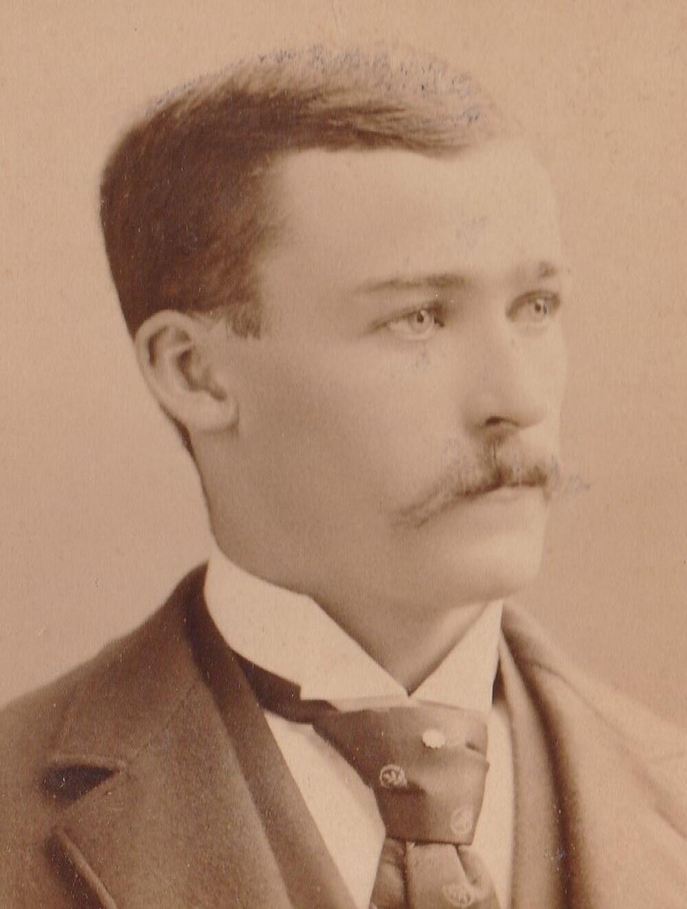 Portrait of John Clum, Tombstone mayor and editor of the Tombstone Epitaph