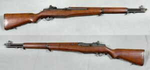M1 Garand military surplus rifle, right and left sides, from the Swedish Army Museum collection