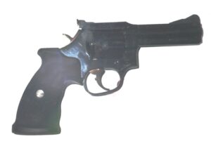 French Manurhin MR73 .357 Magnum revolver, right side