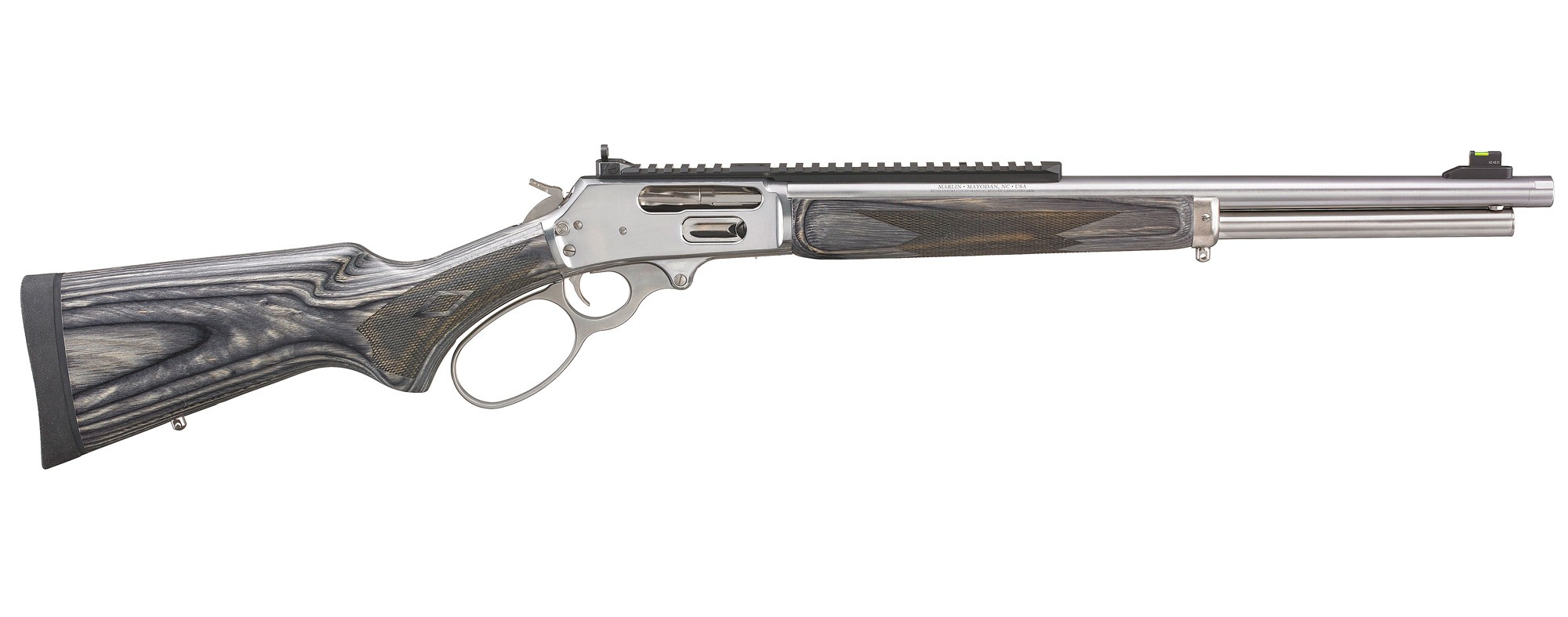 Marlin 1895 SBL lever-action rifle in .45-70 Government with stainless steel and gray laminate stock
