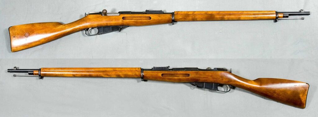 Russian Mosin-Nagant M1891 infantry rifle, both sides, Swedish Army Museum