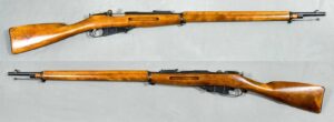 Russian Mosin-Nagant M1891 infantry rifle, both sides, Swedish Army Museum