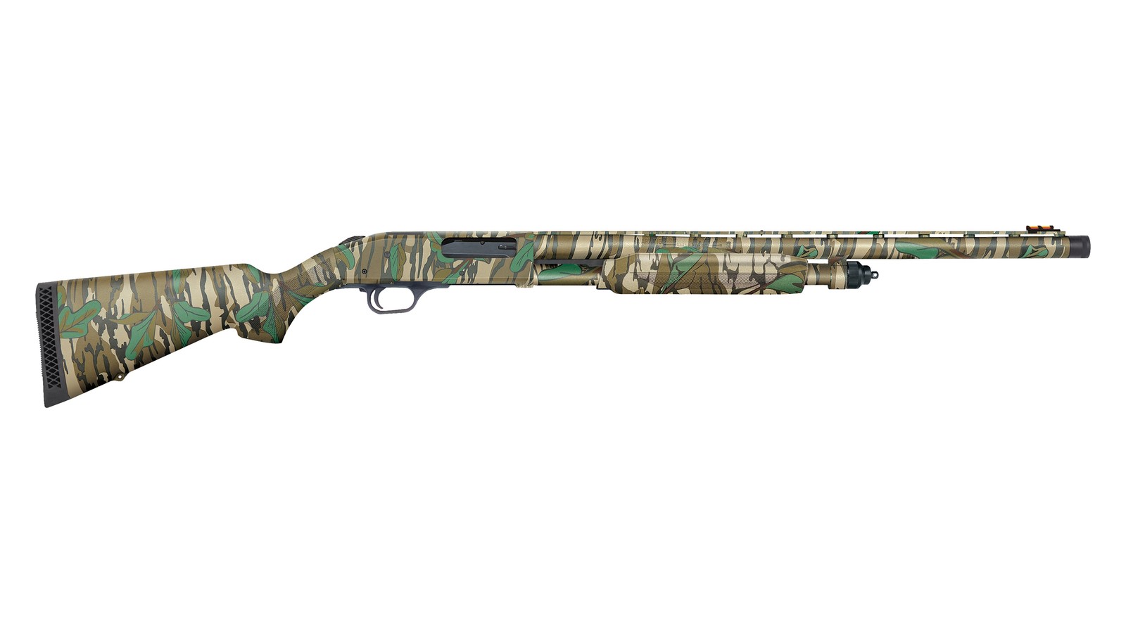 Mossberg 835 Ulti-Mag Turkey 12 gauge 3.5-inch pump-action shotgun in Mossy Oak Greenleaf camo