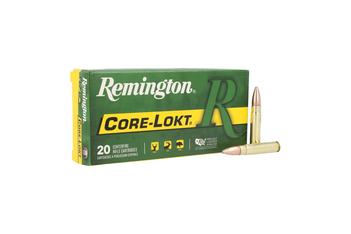 Remington Core-Lokt 300 HAMR 20-round box with two 130-grain soft point cartridges, Remington photo
