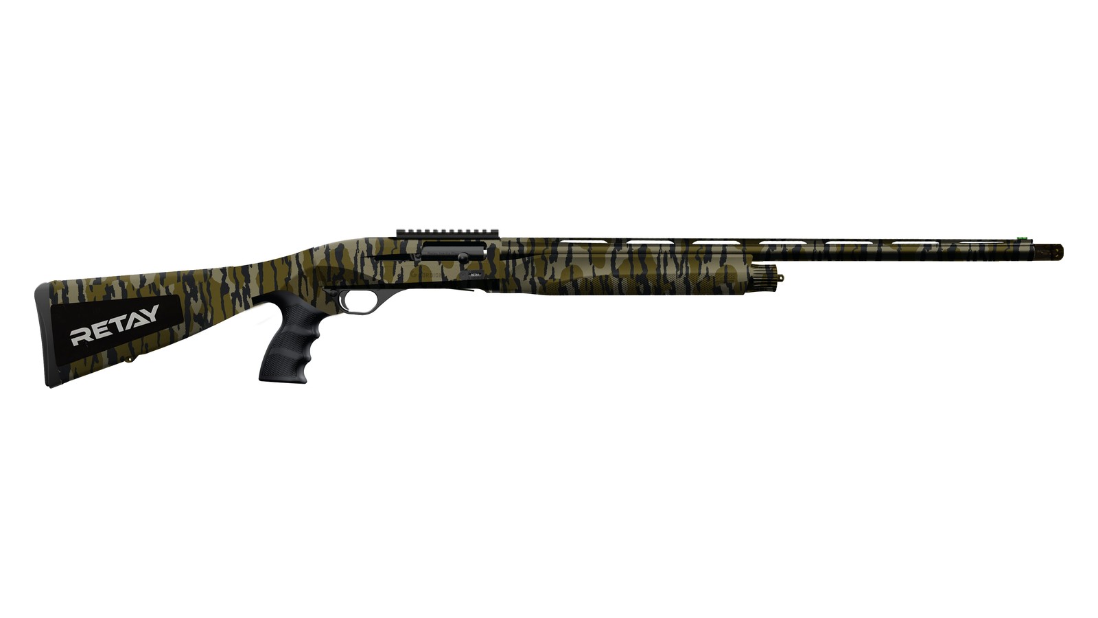 Retay Gordion Turkey 12 gauge semi-automatic shotgun with camo pistol grip stock and receiver rail