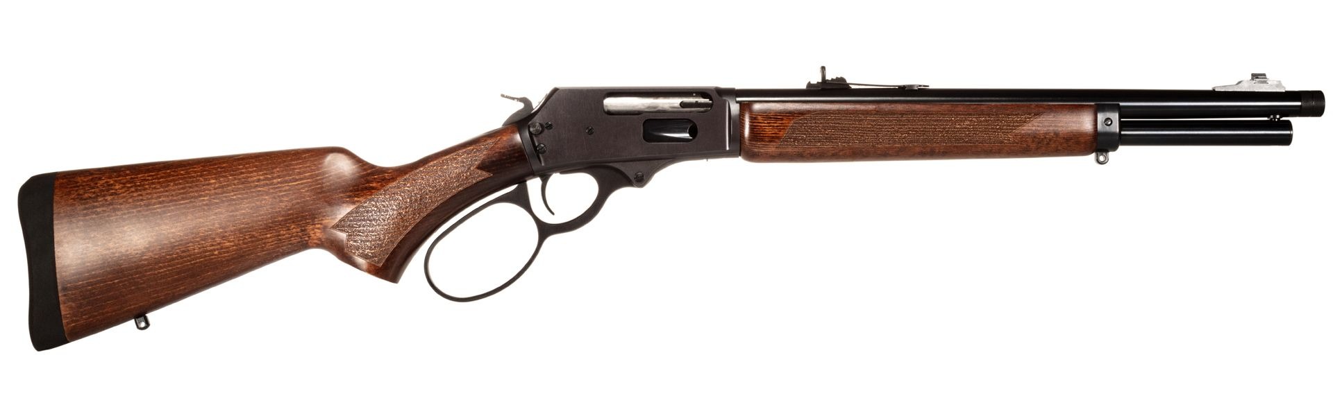 Rossi R95 Trapper lever-action rifle in .45-70 Government with 16.5-inch barrel and hardwood stock