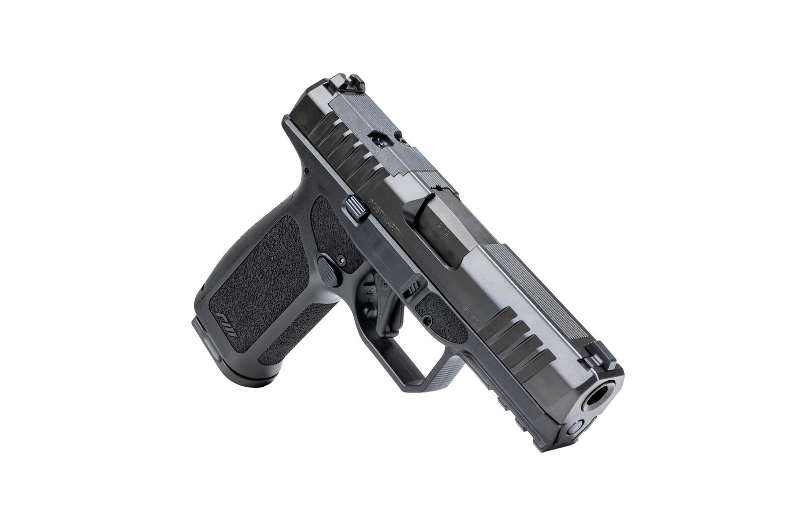 The Rost Martin RM1CX, a compact-slide 9mm pistol on a full-size grip frame