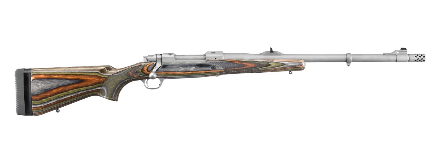 Ruger Hawkeye Guide Gun bolt-action rifle in .375 Ruger with stainless action and Green Mountain laminate stock
