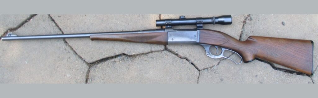 Savage Model 99 lever-action rifle with a scope