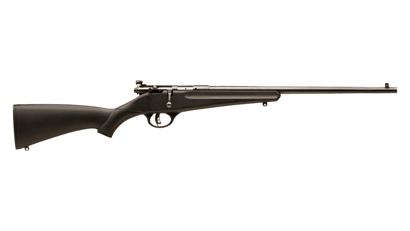 Savage Rascal single-shot youth .22 LR bolt-action rifle with black synthetic stock