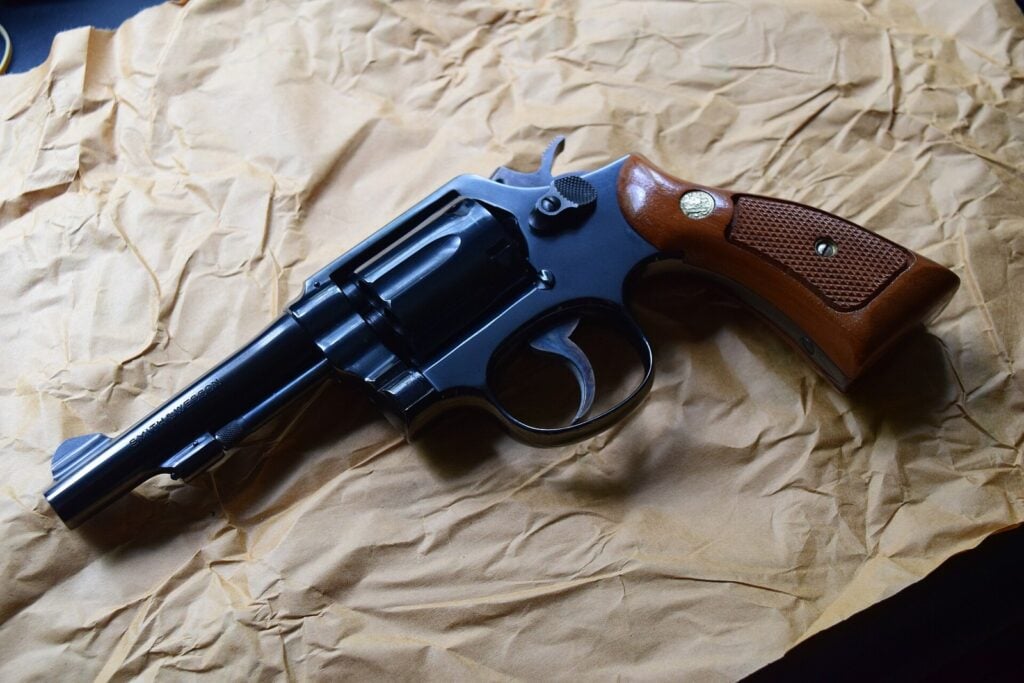 Smith & Wesson Model 10 .38 Special classic revolver with a 4-inch barrel