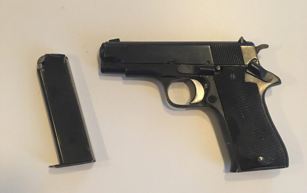Spanish Star BM 9mm pistol with its magazine