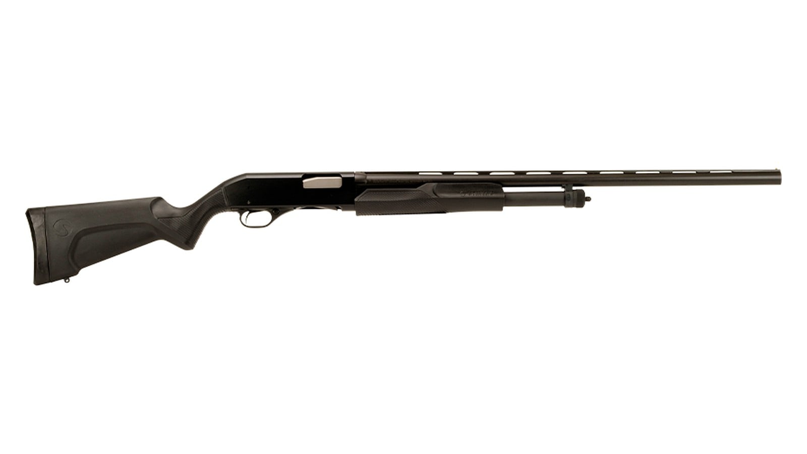 Stevens 320 Field Grade 20 gauge pump-action shotgun with black synthetic stock
