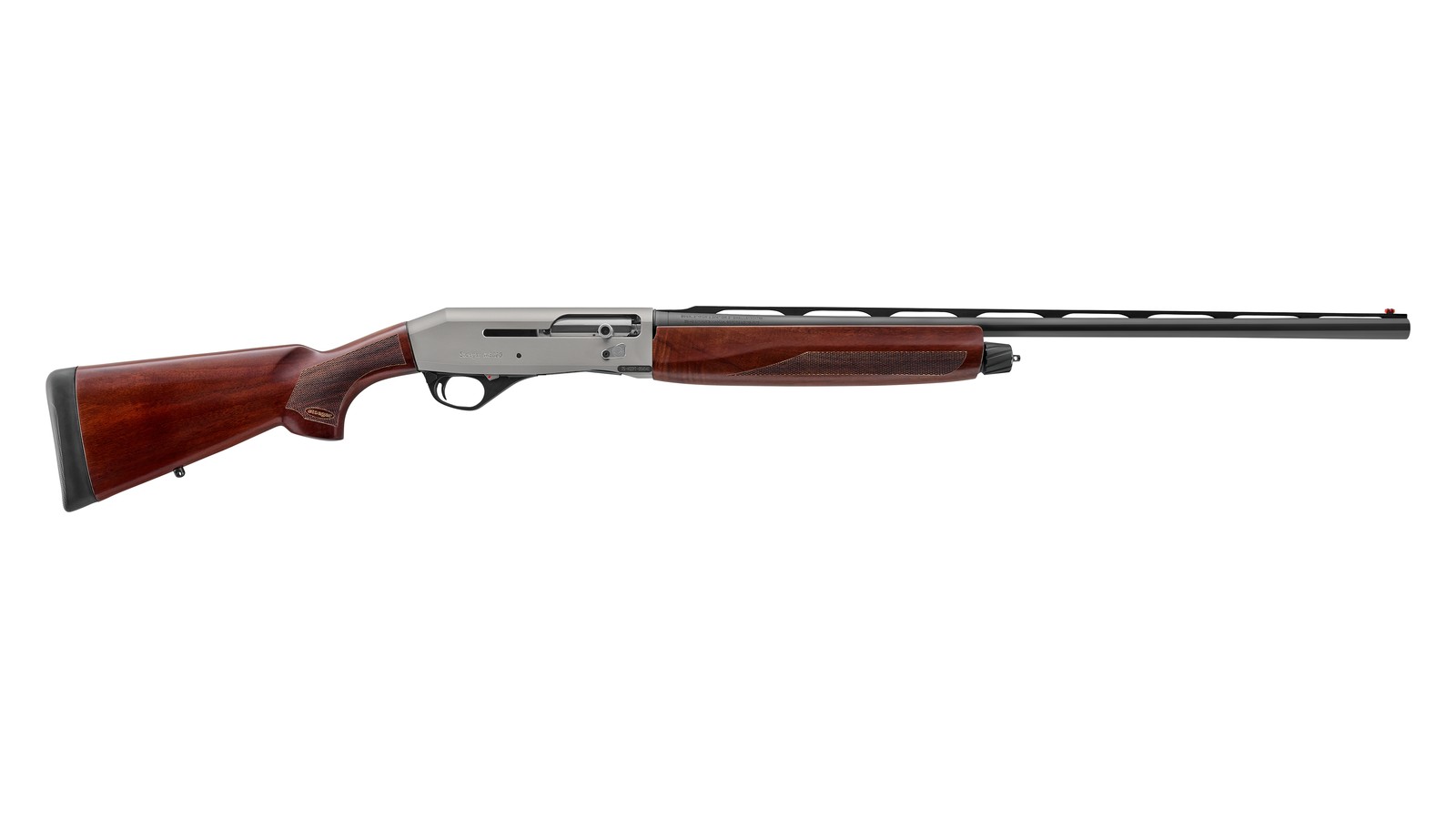 Stoeger M3020 Upland Special 20 gauge semi-automatic shotgun with gloss walnut stock and silver receiver