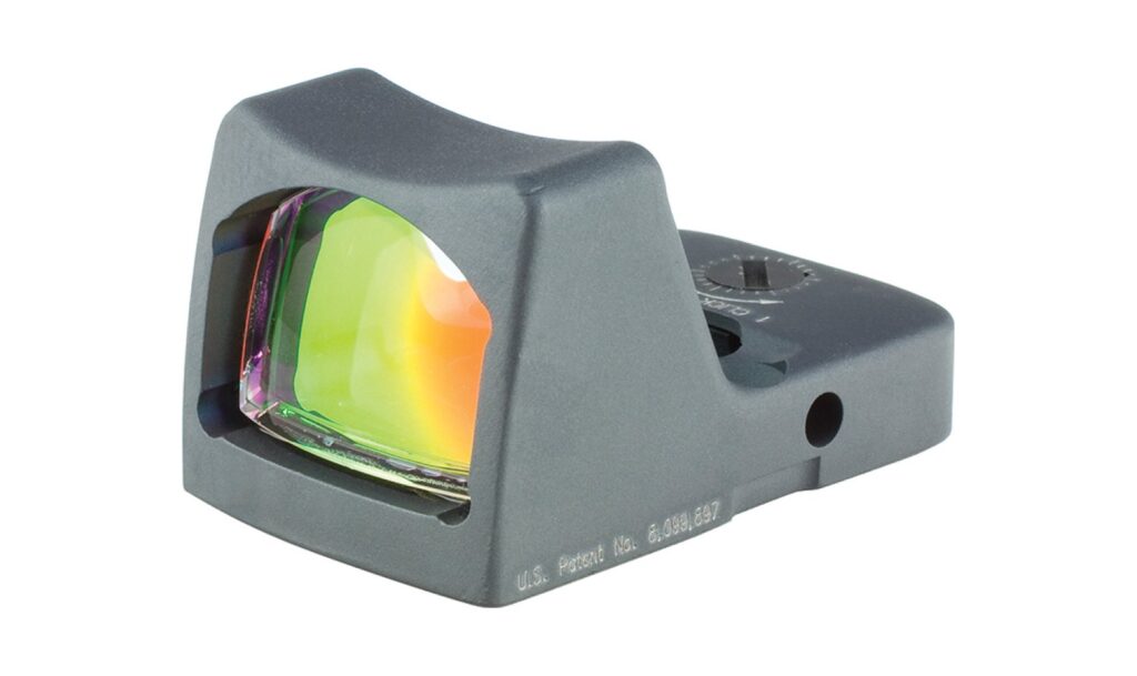 Trijicon RMR Type 2 automatic LED red dot sight in a gray finish