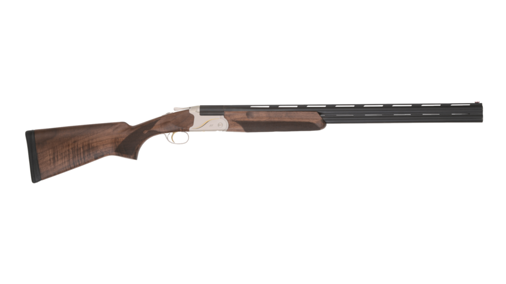 TriStar Trinity II LT over under shotgun with silver engraved receiver and Turkish walnut stock
