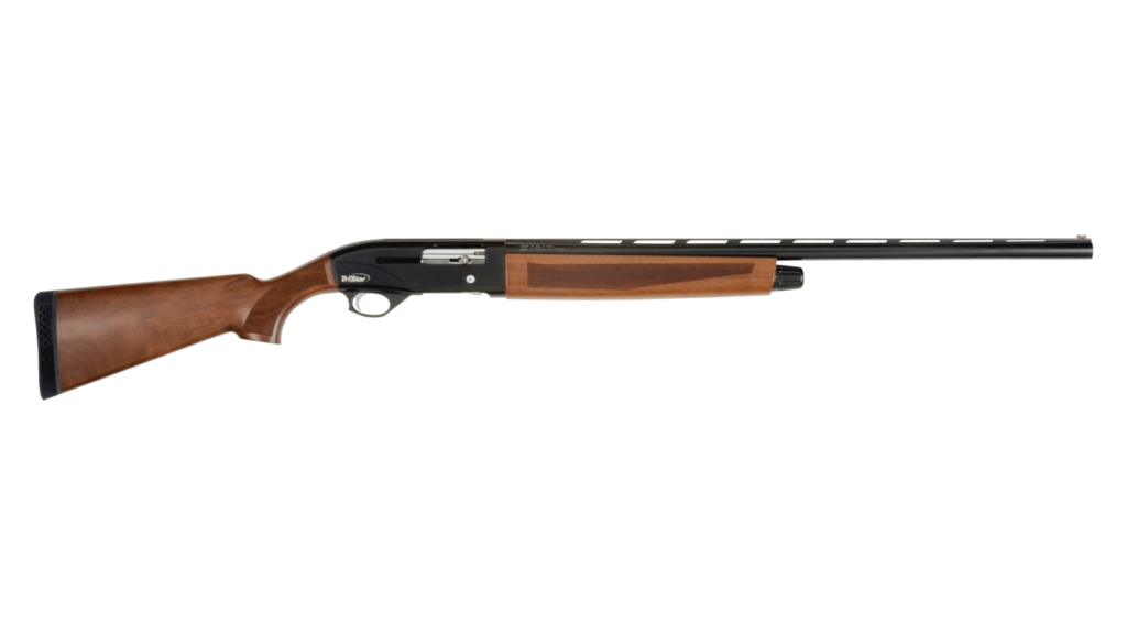 TriStar Viper G2 Wood gas-operated semi-automatic shotgun with black receiver and walnut stock