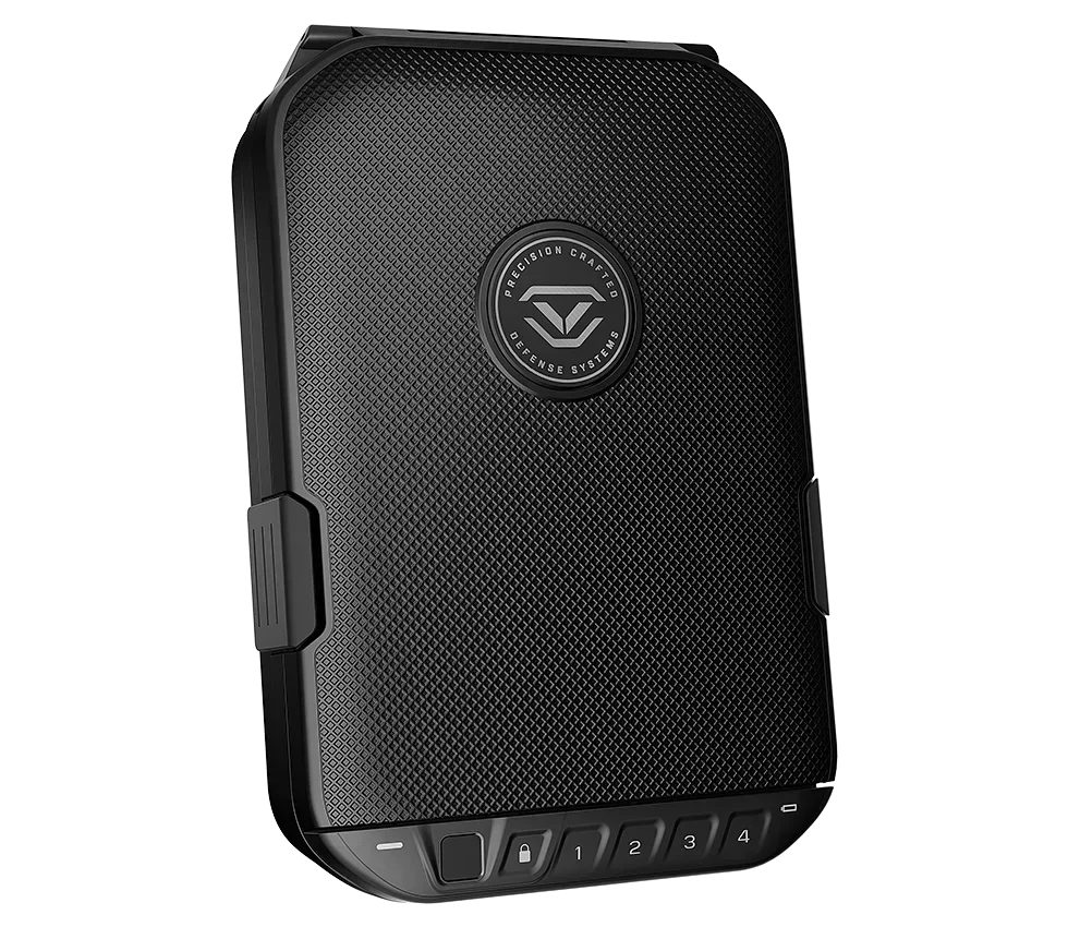 Vaultek LifePod 20 Biometric portable pistol safe, a polymer clamshell case with a biometric scanner