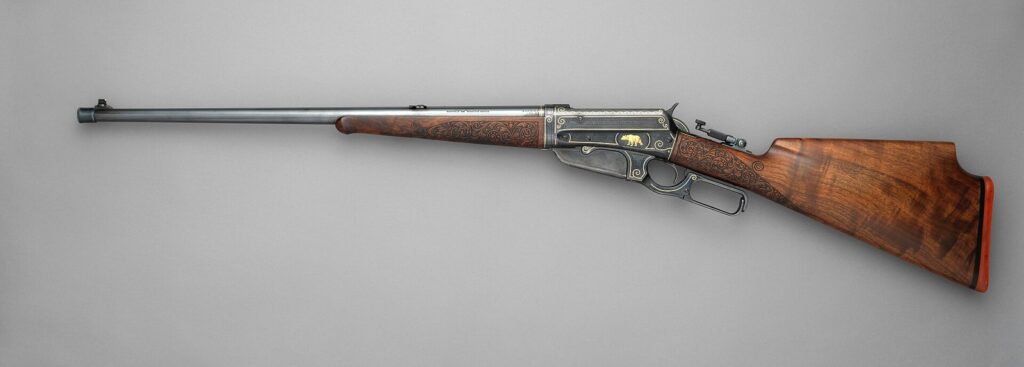 Custom Winchester Model 1895 takedown rifle built in 1913, left side