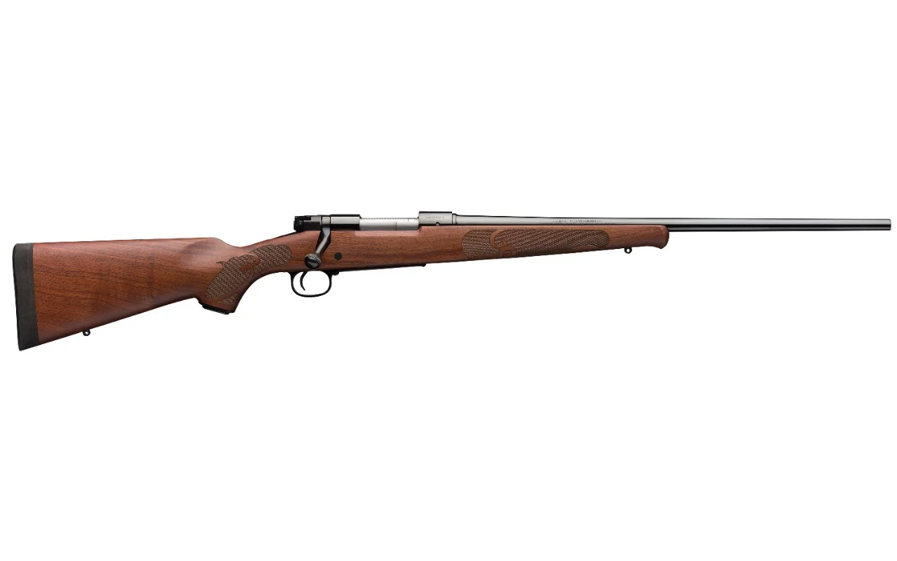 Winchester Model 70 Featherweight .308 Winchester bolt-action rifle with satin walnut stock and Schnabel fore-end