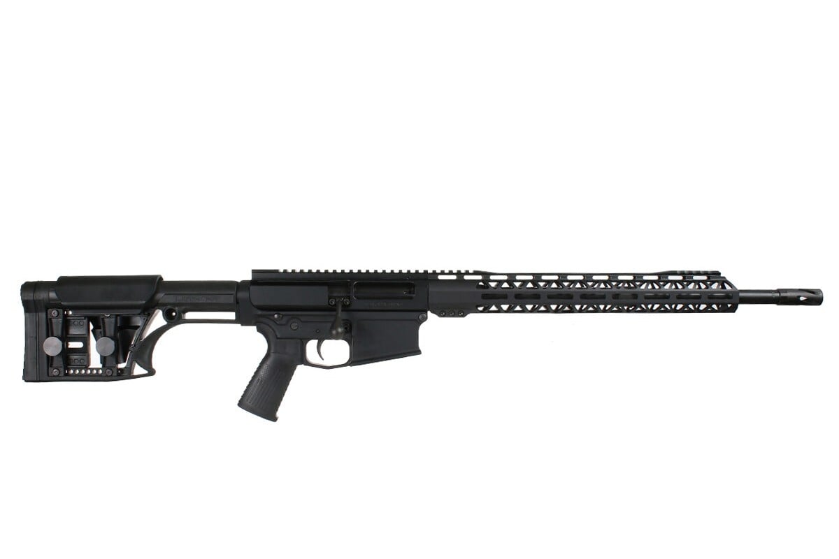 Bear Creek Arsenal Bear Bolt Pro .308 AR-10 rifle with 15-inch M-LOK rail, right side, on a white background