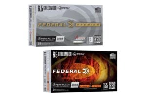 Two boxes of Federal 6.5 Creedmoor +Peak ammo, 130 grain Terminal Ascent and 155 grain Fusion Tipped