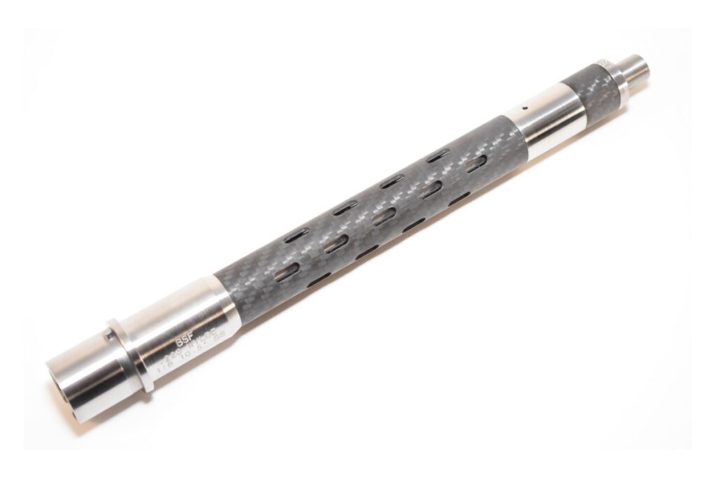 BSF Barrels carbon fiber sleeved .223 Wylde AR-15 barrel with stainless extension