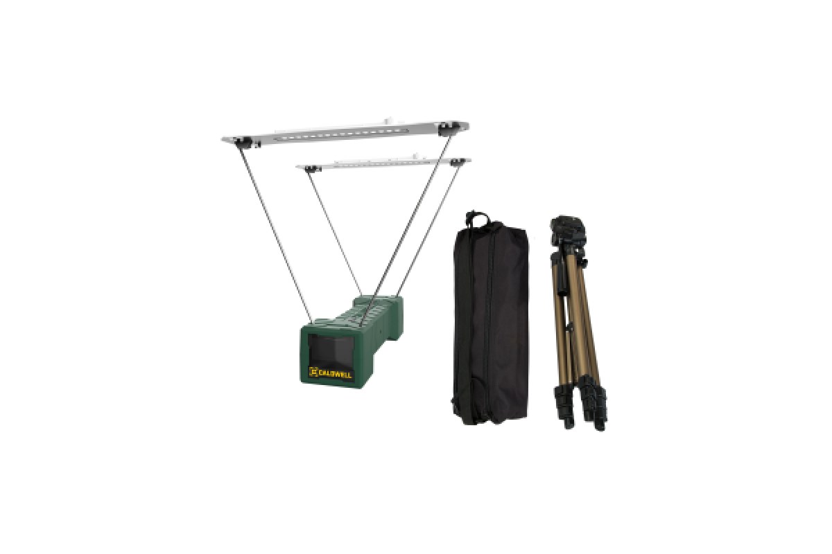 Caldwell Ballistic Precision optical chronograph kit with sky screens, tripod and carry bag