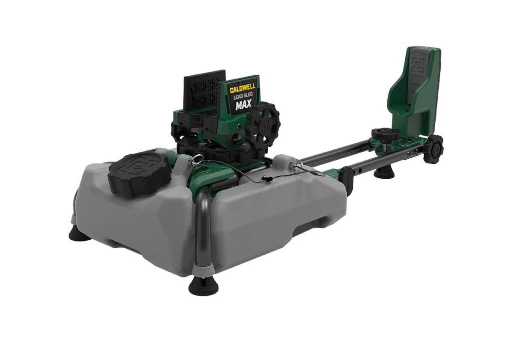 Caldwell Lead Sled MAX modular shooting rest with gray weight reservoir